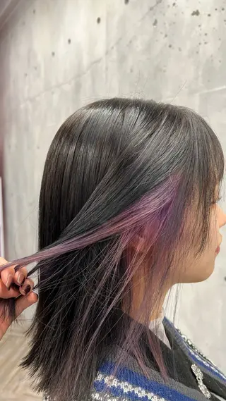 カラー little torichosuji所属・hinata ひなたのヘアスタイル