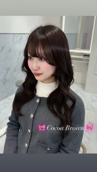 ロング カラー ParveMix🎀 稲垣詞葉のヘアスタイル
