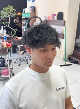 パーマ メンズ 小野 友暉のヘアスタイル