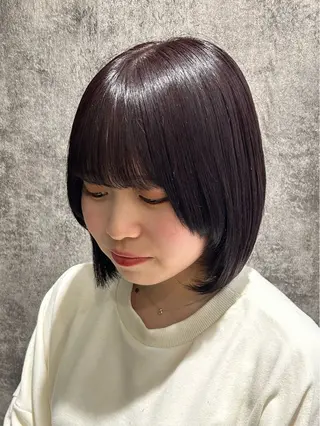 ミディアム カラー 太田 鈴佳のヘアスタイル