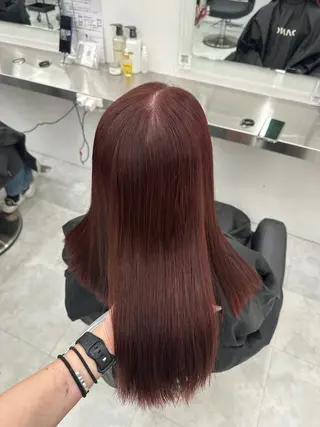 カラー 透ける透明感カラー 🤍anju🎀のヘアスタイル