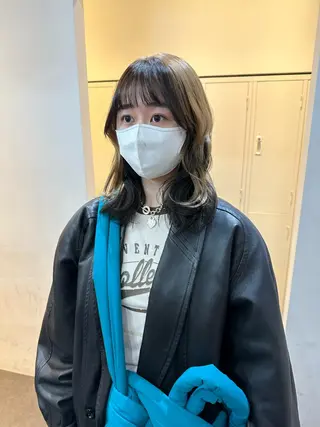 ロング カラー パーマ ヘアアレンジ メンズ 🍀髪質改善 ケアカラーrootsのヘアスタイル