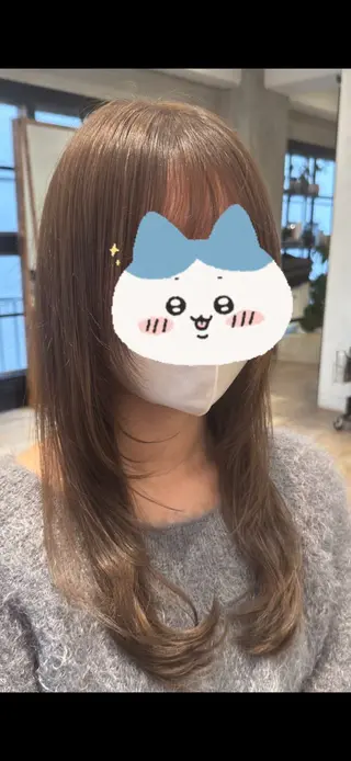 ロング カラー 立川/ブリーチ/ 髪質改善/西川翔真のヘアスタイル