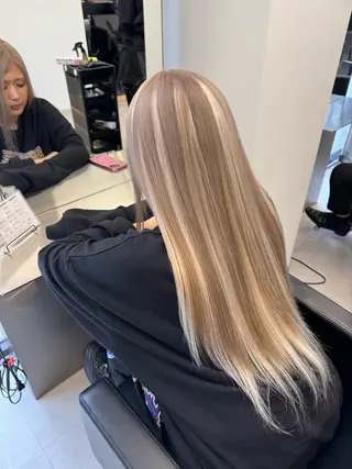ロング カラー エクステ/ハイトーン /透明感/KENTAのヘアスタイル