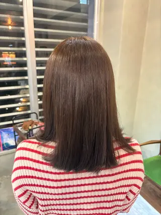 ミディアム カラー 平良 那生のヘアスタイル