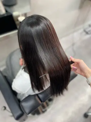 セミロング 艶髪/縮毛矯正 🫧辻野海羽のヘアスタイル