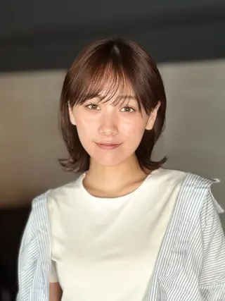 ミディアム レイヤーボブ/ 髪質改善/佐々木駿弥のヘアスタイル