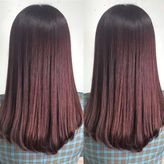 セミロング カラー パーマ ヘアアレンジ 八巻 晴香のヘアスタイル