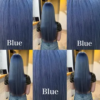 カラー はなえ/ブリーチ/複 雑履歴修正のヘアスタイル