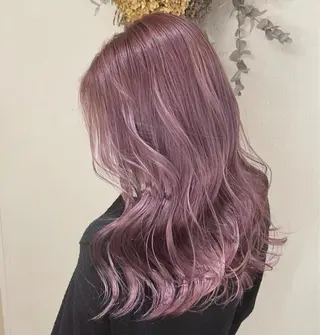 ロング カラー Blue 髪質改善 💎松藤 莉奈のヘアスタイル