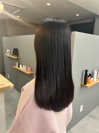 ロング カラー 後藤紗英/髪質改善 /オリーブベージュのヘアスタイル