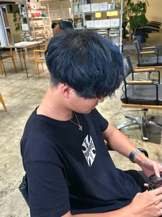 ショート カラー メンズ 💫miyu💫デザ インカラー/アレンジのヘアスタイル