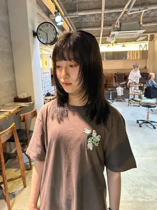 ミディアム カラー メンズヘア/レイヤー /ボブ山内春輝のヘアスタイル