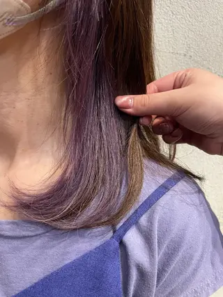 セミロング カラー ash  takasaki所属・大塚 友茉のヘアスタイル