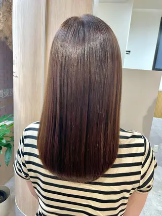 ミディアム カラー 西 めぐみのヘアスタイル