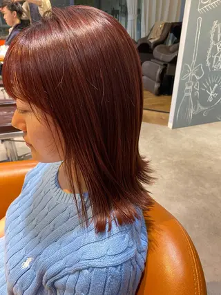 ミディアム GO TODAY SHAiRE SALON 原宿Stella店所属・𓍯柔らかhair 𓍯 yukinoのヘアスタイル