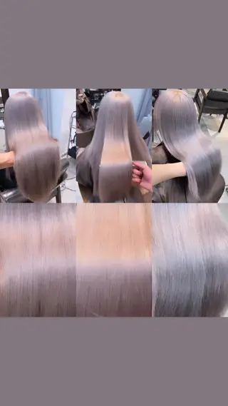 ロング カラー パーマ ヘアアレンジ メンズ ブリーチカラー🤍 颯馬🐈‍⬛のヘアスタイル