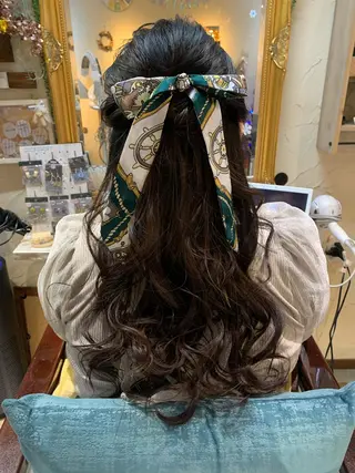 ロング ヘアアレンジ 林 友美のヘアスタイル