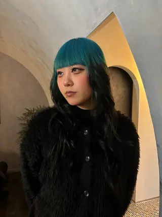 ロング カラー ORGN.所属・にちか /似合う個性派カラーのヘアスタイル