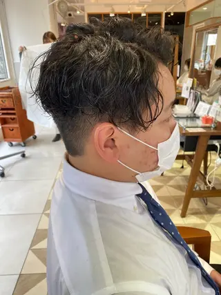 カラー パーマ ヘアアレンジ メンズ メンズパーマの巨匠 鈴木純のヘアスタイル