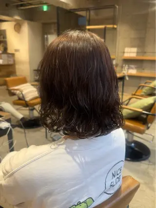 ショート パーマ ヘアアレンジ 顔まわり/艶カラー/ 🤎himari🤎のヘアスタイル