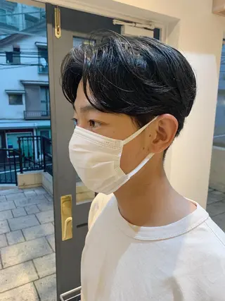 ショート メンズ ‪🌿パーマ大好評 メンズヘア🌿ワタルのヘアスタイル