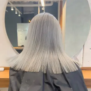 ロング カラー 山口 摩七斗のヘアスタイル