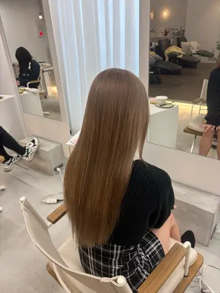 ロング ハイトーン/艶髪/ 暗髪/韓国/sanaのヘアスタイル