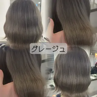 ミディアム カラー 韓国透明感🇰🇷 SAKURAのヘアスタイル