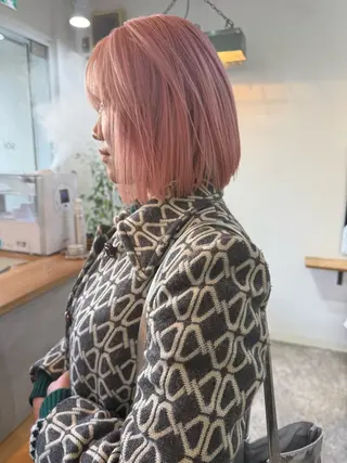 ショート カラー 森貴裕/ベージュ/ パーマ/オリーブのヘアスタイル