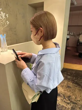 ショート カラー yupi🐈⬛ レイヤー/パーマのヘアスタイル