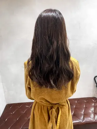ロング カラー 似合わせスタイル 足立のヘアスタイル