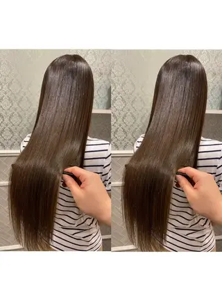 ロング 艶カラー美髪縮毛矯正 /髪質改善✨️ユウキのヘアスタイル