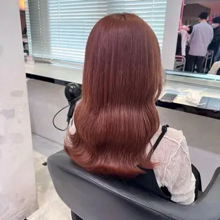 カラー girlな暖色ヘア 🪽🫧ハルナ🎀のヘアスタイル