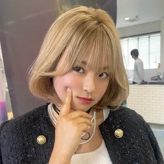 ミディアム レイヤ ーカット大名Lay.のヘアスタイル