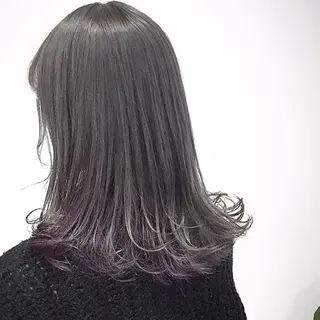 ミディアム カラー 髪質改善カラー ショートボブ専門のヘアスタイル