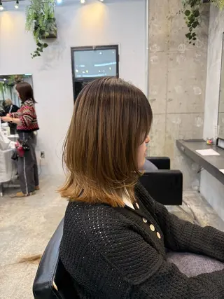 ミディアム 【Belle】 川口開世のヘアスタイル