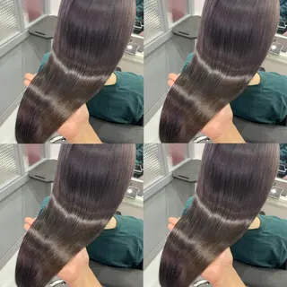 ロング カラー 髪質改善×矯正🫧 韓国ヘアasamiのヘアスタイル