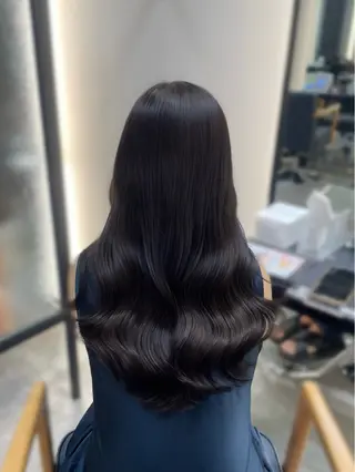 ロング カラー パーマ 韓国ヘア/韓国風 パーマ/kazueのヘアスタイル