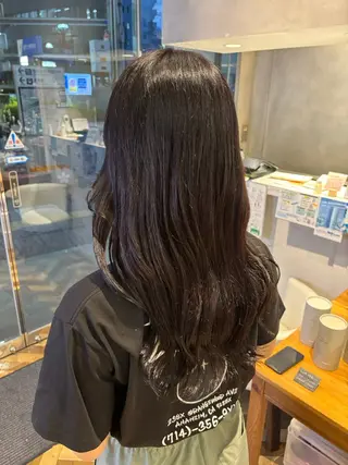 ロング カラー 田中 胡桃のヘアスタイル