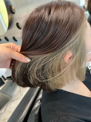 ミディアム 堀江 /木下椋麻のヘアスタイル