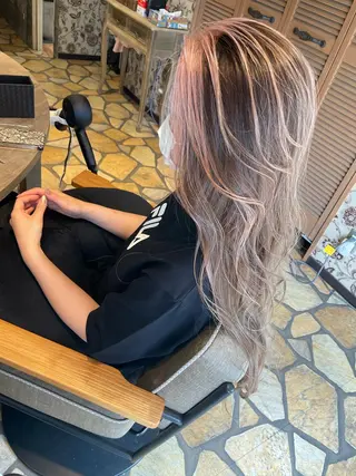 ロング カラー ヘアアレンジ 🇺🇸海外ヘア 🇰🇷MASANOのヘアスタイル