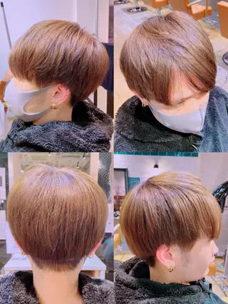 ショート カラー パーマ ヘアアレンジ メンズ 🔥メンズパーマ特 化🔥渡辺一翔🔥のヘアスタイル