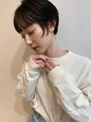 ミディアム パーマ カラー CEINE PATHのヘアスタイル