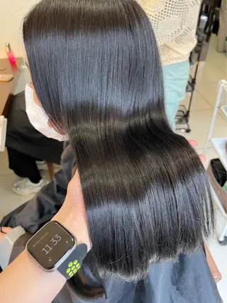 ロング カラー 羽エクステ/シール エクステ/横浜駅5分のヘアスタイル