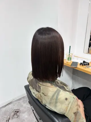 ミディアム 藤森結子/韓国ヘア/ パーソナルカラー診断のヘアスタイル