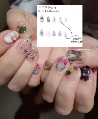 ネイル 3dパーツ/流行り 👧shushu❤️のネイルデザイン