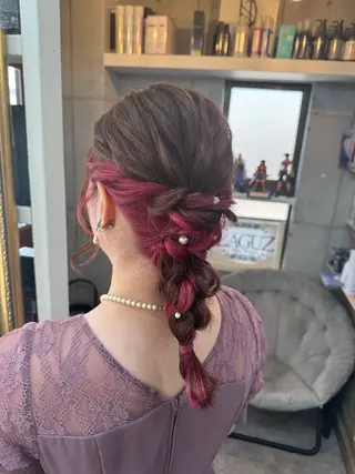 ミディアム ヘアアレンジ 石井 綺乃のヘアスタイル