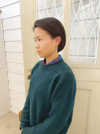 ショート カラー newline銀座所属・👑銀座ショート/ 絶壁補正/金子涼👑のヘアスタイル