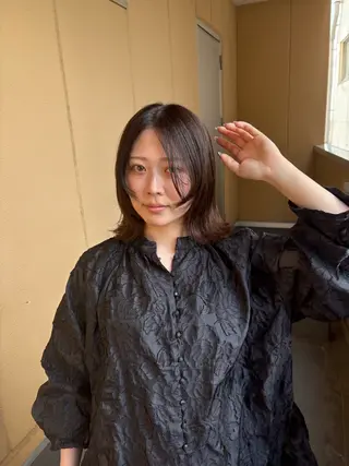 ミディアム tokute 片岡心🐥のヘアスタイル